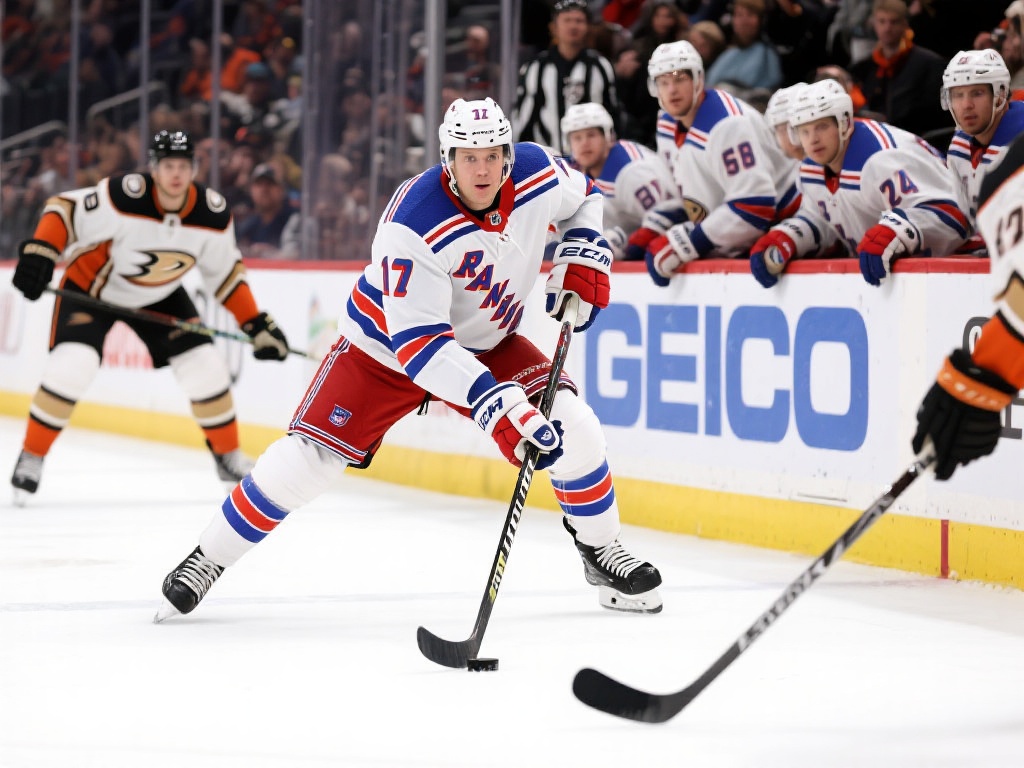 常规赛对决:纽约游骑兵迎战阿纳海姆小鸭 纽约游骑兵作为一支历史悠久的队伍,以其坚